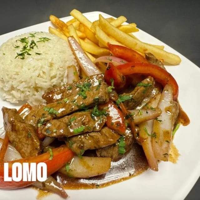 Sauteed Beef tenderloin /  Lomo Saltado.